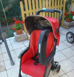 Predám čierno-červený kočík značky Peg Perego Aria – fotka 2